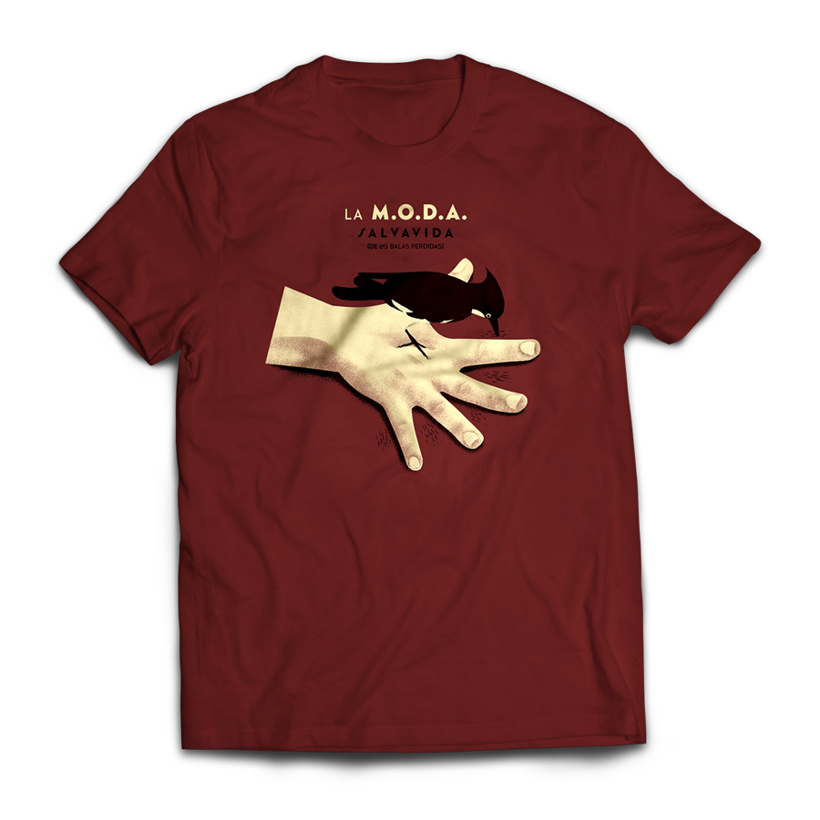 Camiseta 'Salvavida granate' chico - La M.O.D.A.
